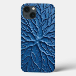 Capa de iPhone com Textura de Ramo Índigo Arte Pro