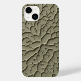 Capa de iPhone com Textura Orgânica Cinza Embutida