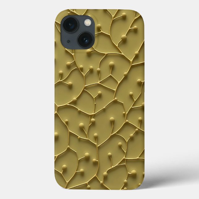 Capa de iPhone com Textura Orgânica de Azeitona co (Verso)