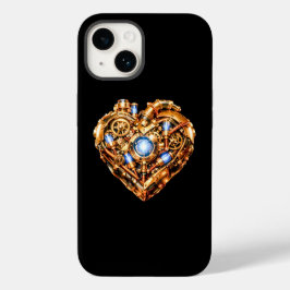 Capa de iPhone Coração Mecânico Intrincado Steampu