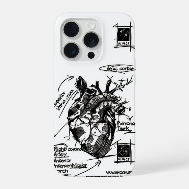 Capa de iPhone Coração Real 🤍 | Macia e Elegante (Verso)