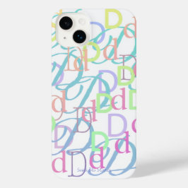 Capa de iPhone "D" Confete de Letras