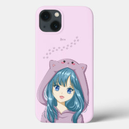 Capa de iPhone da garota Meow