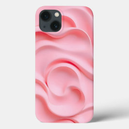Capa de iPhone de Textura Macia Rosa Bebê para Mul