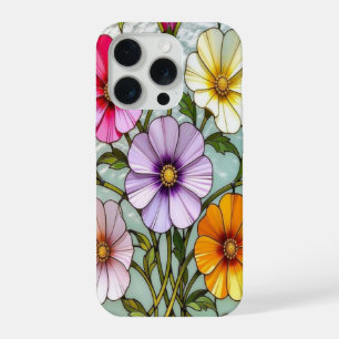 Capa de iPhone Elegant Wildflower com Vidro Mancha