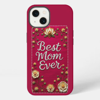 Capa de iPhone Elegante Floral Melhor Mãe do Mundo