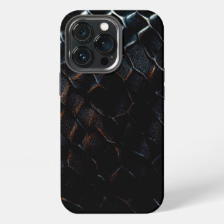 Capa de iphone escama de dragão preto