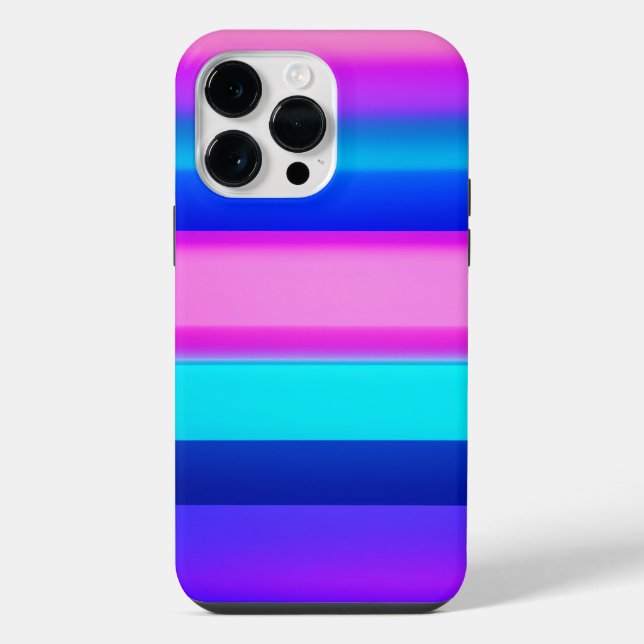 Capa de iPhone Falso Iridescente Moderno Bonito (Verso)