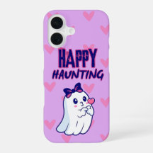 Capa de iPhone Fantasma Assombrando Feliz Fofa
