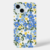 Capa de iPhone Floral Azul
