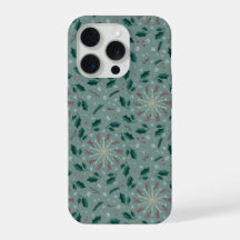 Capa de iPhone Floral de Inverno Snowflake