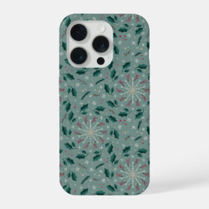 Capa de iPhone Floral de Inverno Snowflake