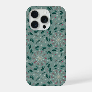Capa de iPhone Floral de Inverno Snowflake