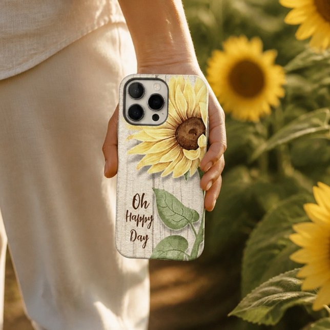 Capa de iPhone Girassol Oh Happy Day (Criador carregado)