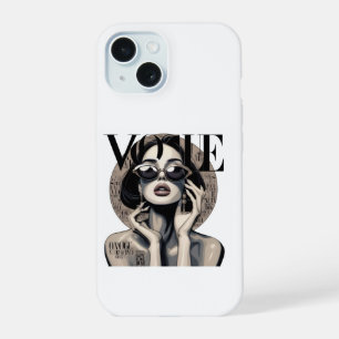 Capa de iPhone Girl Estética Vogue Moda de Luxo