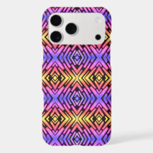 Capa de iPhone Hi Tech Neon Rosa Roxo Amarelo
