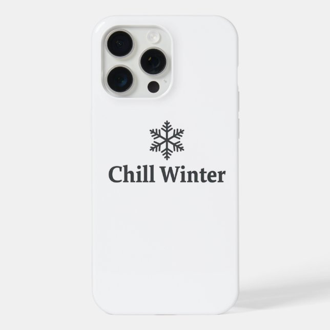 Capa de iPhone Inverno Relaxante (Verso)