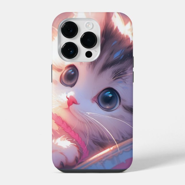 Capa de iPhone / iPad de gatinho fofo (Verso)