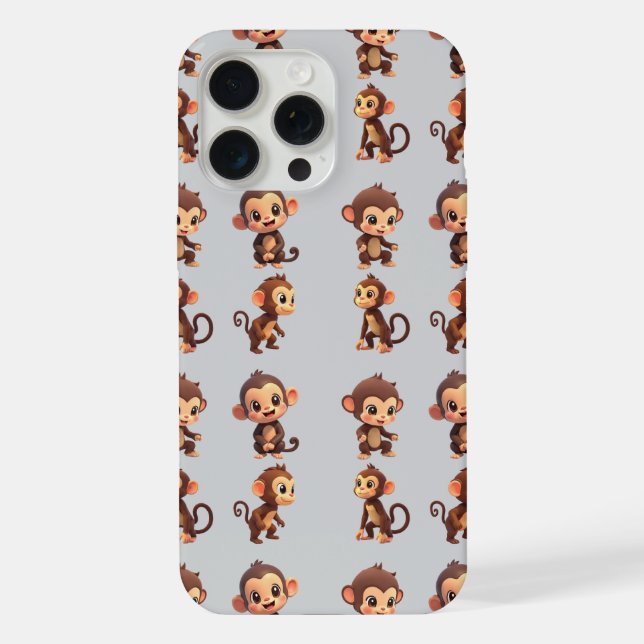 Capa de iPhone/iPad de Macaco Bebê (Verso)