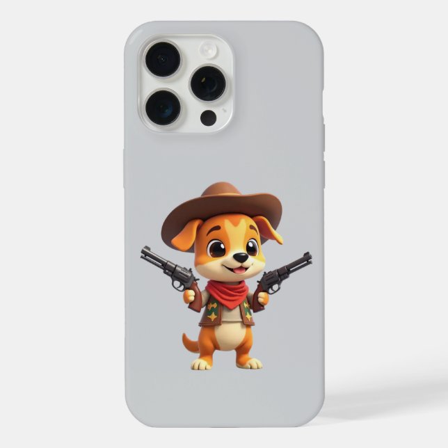Capa de iPhone/iPad do Caubói Bebê Cachorro (Verso)