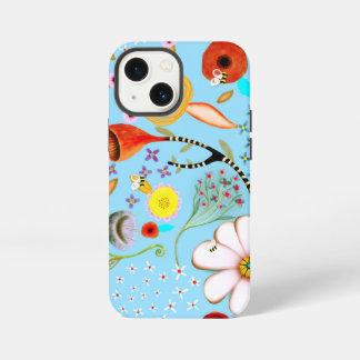 Capa de iPhone / iPad floral turquesa