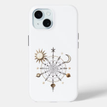 Capa de iPhone / iPad Mandala de Equilíbrio Celest