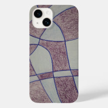 Capa de iPhone / iPad roxa abstrata