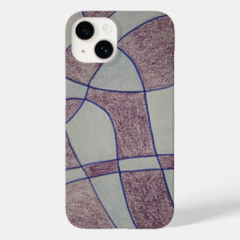 Capa de iPhone / iPad roxa abstrata