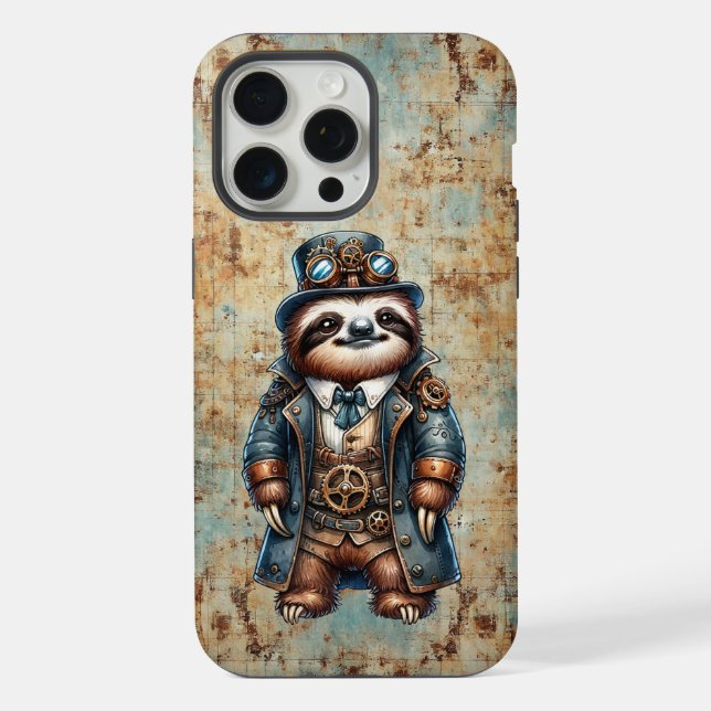 Capa de iPhone / iPad Steampunk Sloth (Verso)