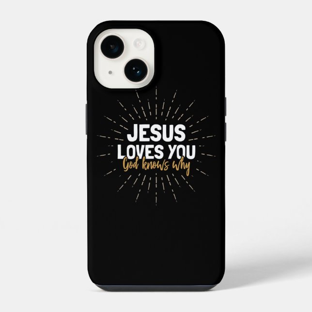 Capa de iPhone Jesus Te Ama - Deus Sabe Porquê (Verso)