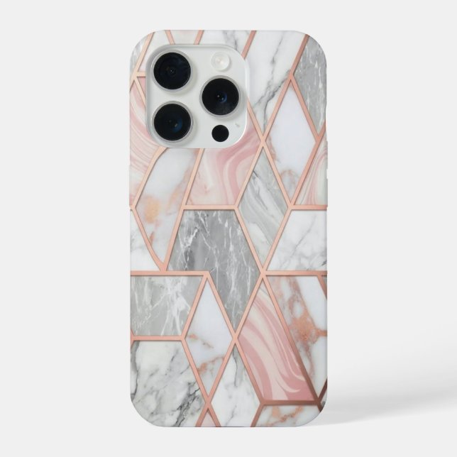 Capa de iPhone Mármore para iPhone 15 Pro Max (Verso)