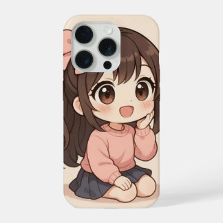 Capa de iPhone Menina Kawaii Fofa