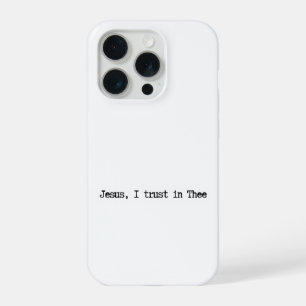 Capa de iPhone Minimalista Jesus Eu Confio em Ti