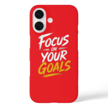 Capa de iPhone Motivacional Foque Em Seus Objetivo