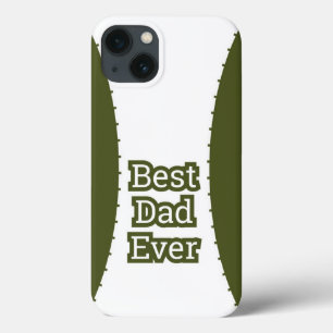 Capa de iPhone Olive Green Best Dad Ever
