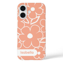 Capa de iPhone padrão floral colorido estético