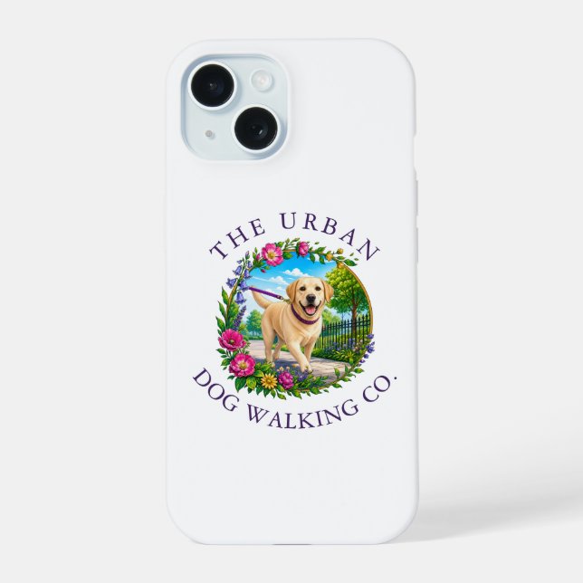 Capa de iPhone para passear com Labrador (Verso)