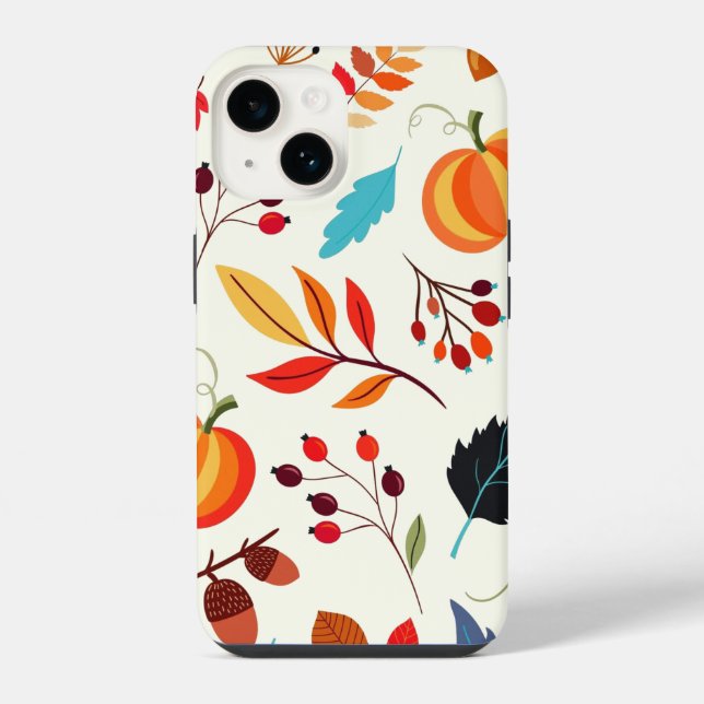 Capa de iPhone Pattern Autumn (Verso)