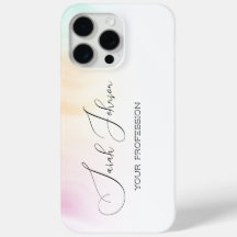Capa de iPhone Personalizada Aquarela Pastel