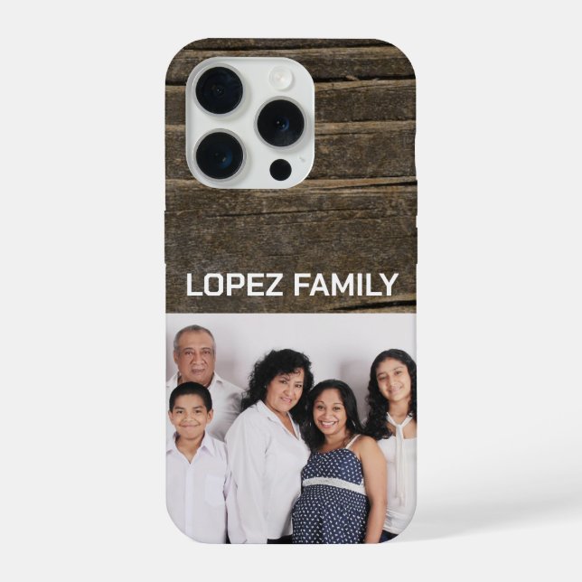 Capa de iphone personalizada com foto da família e (Verso)
