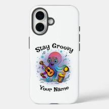 Capa de iPhone Personalizada | Polvo Retro | Nome
