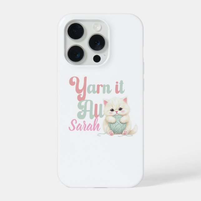 Capa de iPhone Personalizada Yarn it All  (Verso)