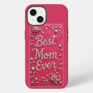 Capa de iPhone Pink Floral Melhor Mãe do Mundo