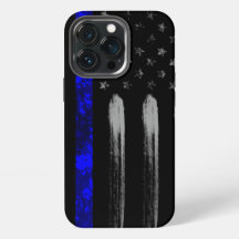 Capa de iPhone Pro Blue Line Grunge Flag