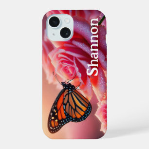 Capa de iPhone - Rosa Borboleta
