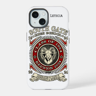 Capa de iPhone South Gate High School Rams com Nom