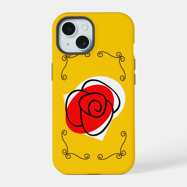 Capa de iPhone Spanish Rose Corners (Verso)