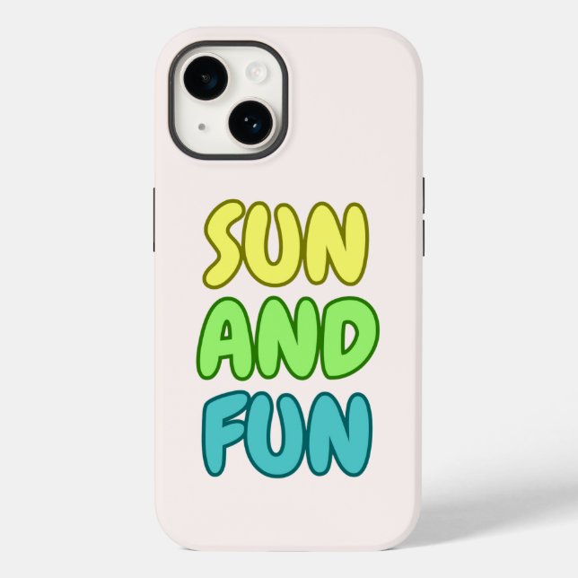 Capa de iPhone Sun And Fun Tough (Verso)