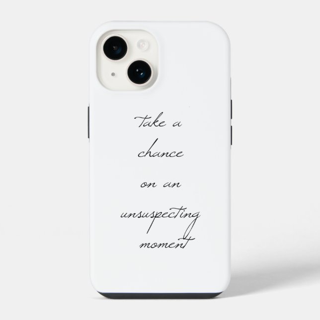 Capa de iPhone Take A Chance (Verso)
