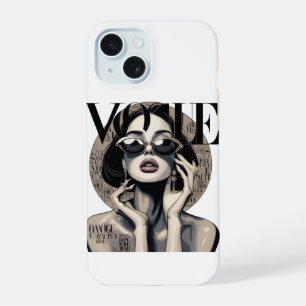 Capa de iPhone Vogue Aesthetic Girl Moda de Luxo